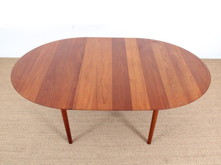 Danish Mid Century Modern Dining Table In Solid Teak Model