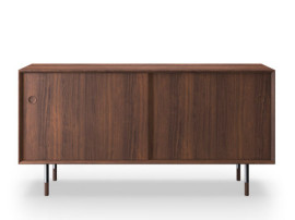 Buffet scandinave No 11 noyer / pieds en métal édition neuve