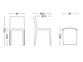 Chaise scandinave modèle Elementaire 