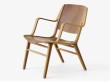 Fauteuil scandinave AX HM11 chêne et noyer. Edition neuve