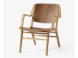 Fauteuil scandinave AX HM11 chêne et noyer. Edition neuve