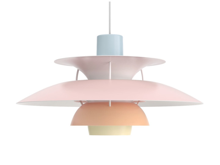 Suspension scandinave PH 5 Pastels blue rose peach