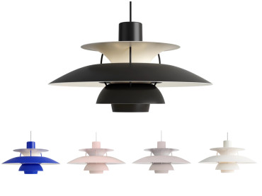 Suspension scandinave PH 5 monochrome, 5 couleurs