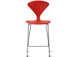 Tabouret de bar Cherner, H63 cm ou H73 cm chrome. Edition neuve