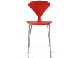 Tabouret de bar Cherner, H63 cm ou H73 cm chrome. Edition neuve