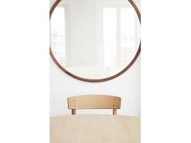 Miroir scandinave modèle Silhouette, Ø100cm, chêne