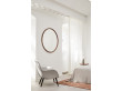 Miroir scandinave modèle Silhouette, Ø100cm, chêne