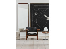 Miroir scandinave modèle Silhouette, 70x180cm, noyer