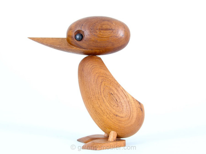 Grand canard en teck de Hans Bølling design scandinave vintage design danois