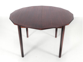 Mid-Century Modern dining table in Rio rosewood.