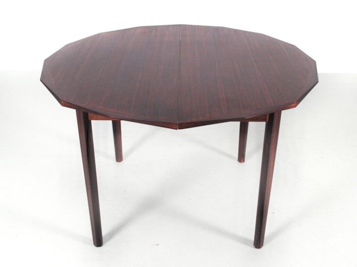 Mid-Century Modern dining table in Rio rosewood.