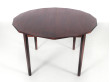 Mid-Century Modern dining table in Rio rosewood.