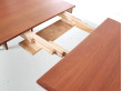 Table de repas scandinave extensible en teck 4/8 pers.