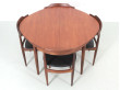 Mid-Century Modern dining set by Hans Olsen for Frem Rojle.