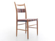 Suite de 4 chaises scandinave de Yngve Ekstrom, tissu Paul Smith