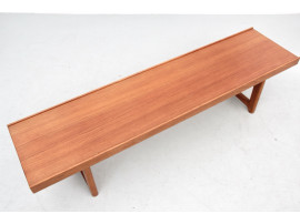 Banc ou table basse scandinave en teck