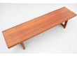 Banc ou table basse scandinave en teck