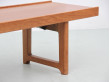 Banc ou table basse scandinave en teck