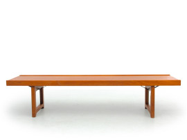 Banc ou table basse scandinave en teck