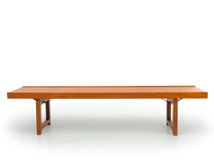 Banc ou table basse scandinave en teck