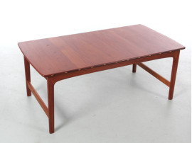 Table basse scandinave en teck massif