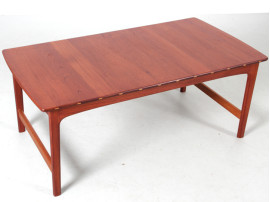 Table basse scandinave en teck massif