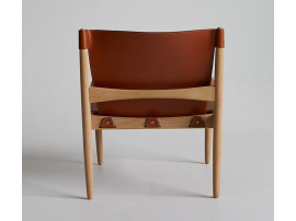 Fauteuil scandinave Lounge Chair SJ.68. Edition neuve.