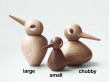 Bird large in oak or smoked oak by Kristian Vedel for Architectmade. New realese.