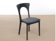 Mid-Century modern scandinavian dining chair model Peter black by Niels Koefoed, new edition. 