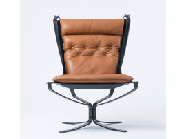 Mid modern century Falcon First  lounge chair, hight back by Sigurd Resell. New edition.