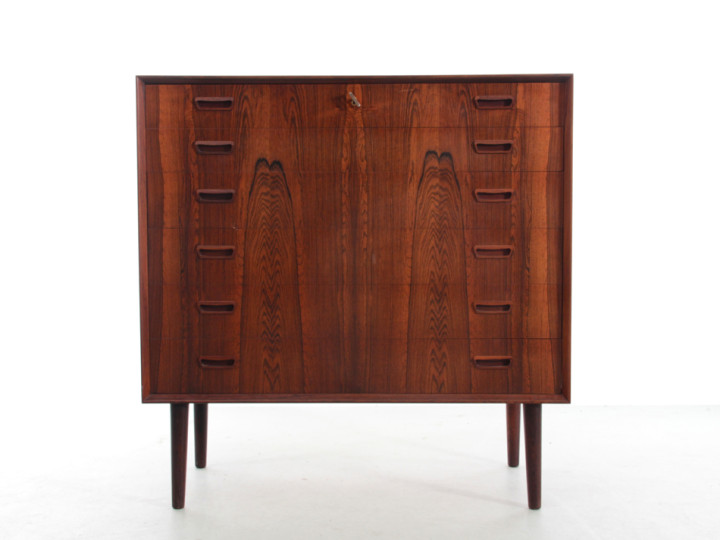 Semainier ou commode scandinave en palissandre de Rio