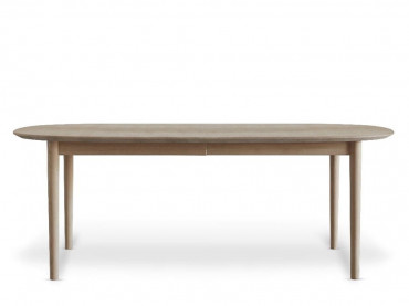 Table de repas scandinave ovale à rallonge 4/26 pers. En chêne. Modèle Classic 215