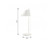 Lampe de table ou de bureau scandinave Yuh noire