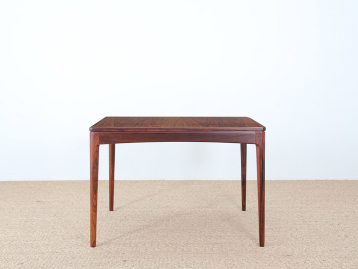 Scandinavian square coffee table in rosewood 