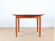 Scandinavian round dining table, in teak. 4 à 6 people.