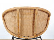 Scandinavian rocking chair in rattan