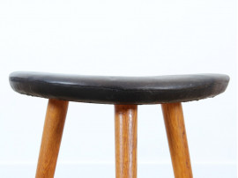 Pair of little Scandinavian tripod stools