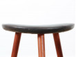 Pair of little Scandinavian tripod stools