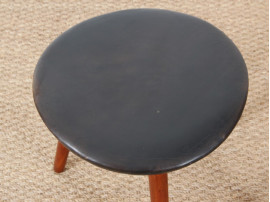 Pair of little Scandinavian tripod stools