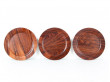 Set of 6 service plates in Rio rosewood