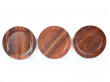 Set of 6 service plates in Rio rosewood