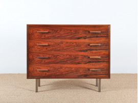 Scandinavian rosewood chest of drawers