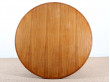 Table de repas scandinave ronde en teck. 4/6 personnes