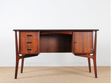 Bureau scandinave en palissandre de Rio