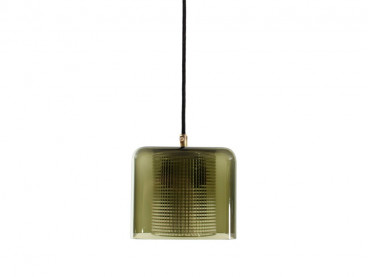 Smoked glass pendant lamp