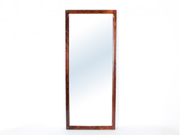 Miroir scandinave en palissandre de Rio