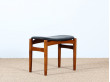 Little Scandinavian ottoman or low stool in beechwood