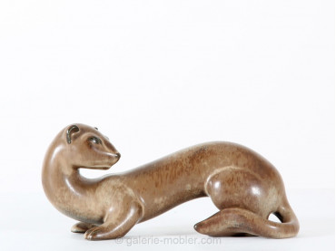 Scandinavian ceramic. Ferret by Gunar Nylund