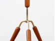 Scandinavian tripod floor lamp in teak