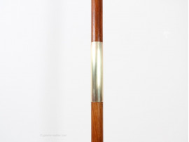 Scandinavian tripod floor lamp in teak